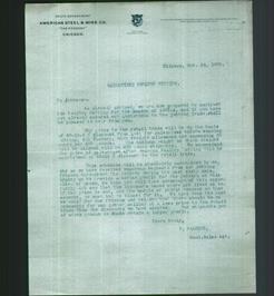Letterhead - American Steel & Wire Co.