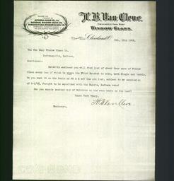 Letterhead - H.B. Van Cleve