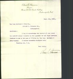 Letterhead - Elmer R. Stevenson