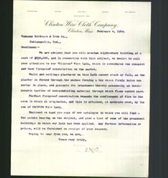 Letterhead - Clinton Wire Cloth Company