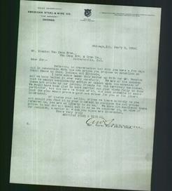 Letterhead - American Steel & Wire Co.