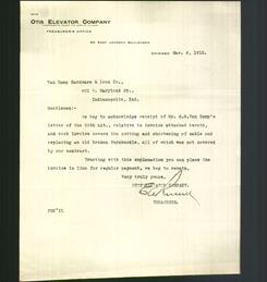 Letterhead - Otis Elevator Company