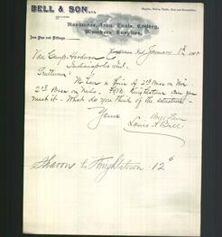Letterhead - Bell & Son