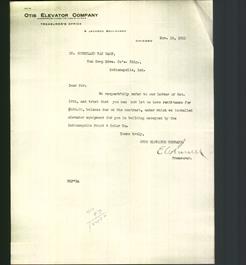 Letterhead - Otis Elevator Company