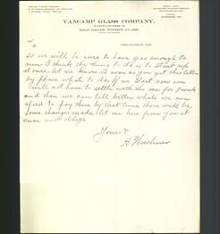 Letterhead - VanCamp Glass Company