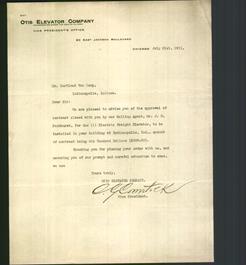 Letterhead - Otis Elevator Company