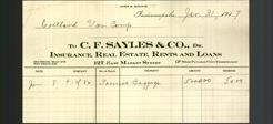 Letterhead - C.F. Sayles & Co.