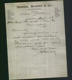 Letterhead - Shawhan, Boonshot & Co.