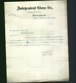 Letterhead - Independent Glass Co.