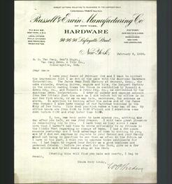Letterhead - Russell & Erwin Manufacturing Co.