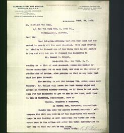 Letterhead - Alabama Steel And Wire Co.