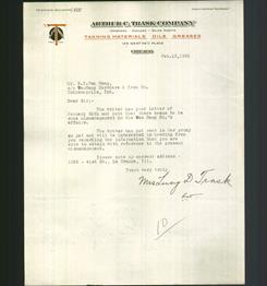 Letterhead - Arthur C. Trask Company
