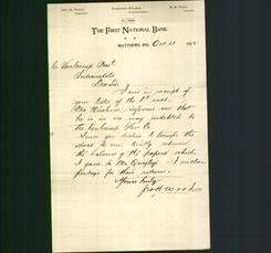Letterhead - The First National Bank