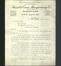 Letterhead - Russell & Erwin Manufacturing Co.