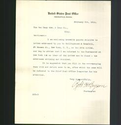 Letterhead - United States Post Office