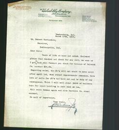 Letterhead - The Wabash Clay Company