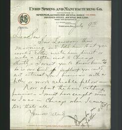 Letterhead - Union Spring and Manufacturing Co.