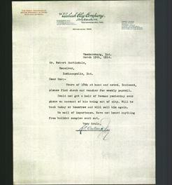 Letterhead - The Wabash Clay Company