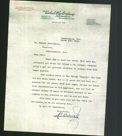 Letterhead - The Wabash Clay Company