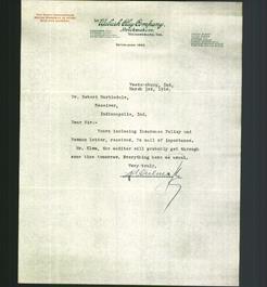 Letterhead - The Wabash Clay Company