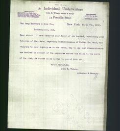 Letterhead - At Individual Underwriters