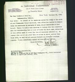 Letterhead - At Individual Underwriters