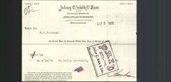 Letterhead - Julius C. Walk & Son