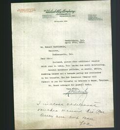 Letterhead - The Wabash Clay Company