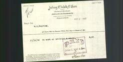Letterhead - Julius C. Walk & Son