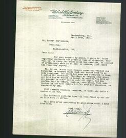 Letterhead - The Wabash Clay Company