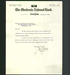 Letterhead - The Merchants National Bank