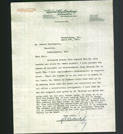 Letterhead - The Wabash Clay Company