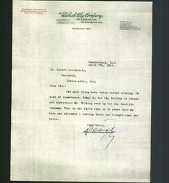 Letterhead - The Wabash Clay Company