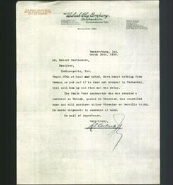 Letterhead - The Wabash Clay Company