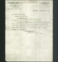 Letterhead - Southern Steel Co.
