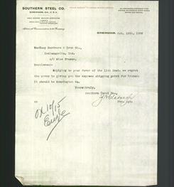 Letterhead - Southern Steel Co.