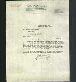 Letterhead - The Wabash Clay Company