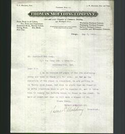 Letterhead - Thomas Moulding Company
