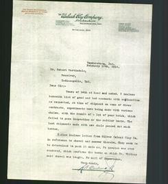 Letterhead - The Wabash Clay Company