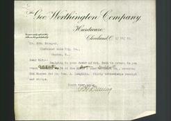 Letterhead - The Geo Worthington Company