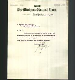 Letterhead - The Merchants National Bank
