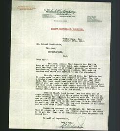 Letterhead - The Wabash Clay Company