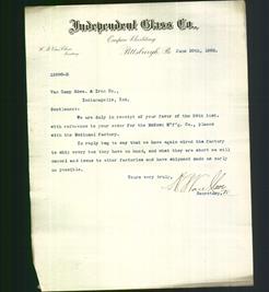 Letterhead - Independent Glass Co.
