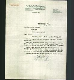 Letterhead - The Wabash Clay Company