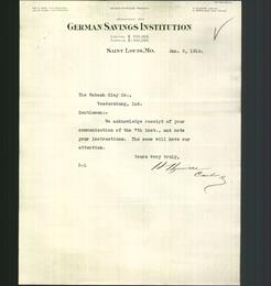 Letterhead - German Savings Institution