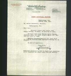 Letterhead - The Wabash Clay Company