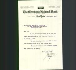 Letterhead - The Merchants National Bank