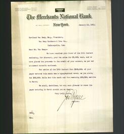 Letterhead - The Merchants National Bank