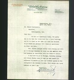 Letterhead - The Wabash Clay Company