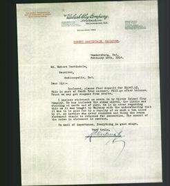 Letterhead - The Wabash Clay Company